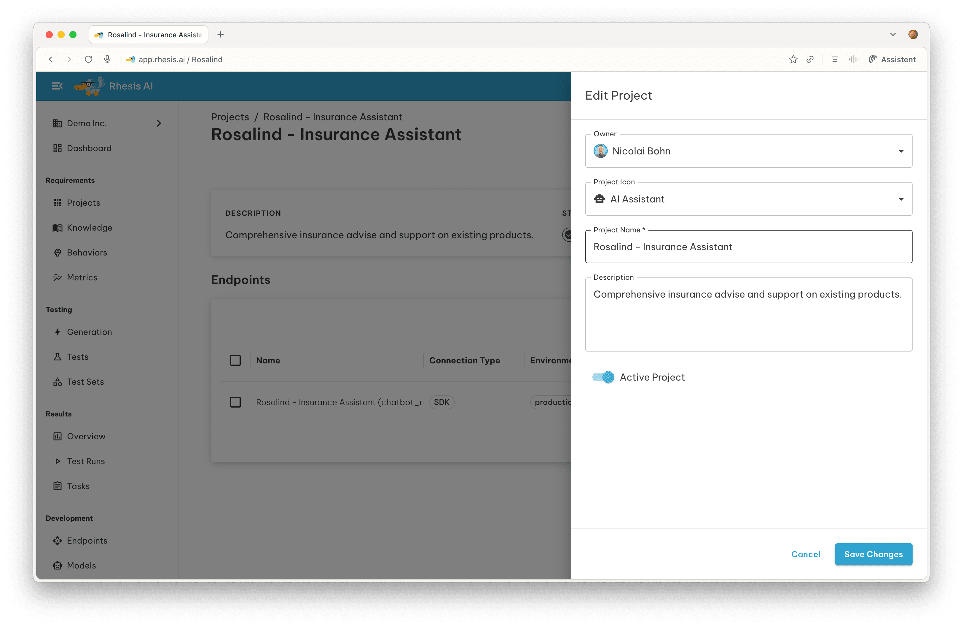 Projects Detail Page
